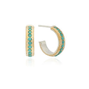 ANNA BECK Azul Turquoise Hoop Earrings
