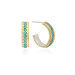 Load image into Gallery viewer, ANNA BECK Azul Turquoise Hoop Earrings