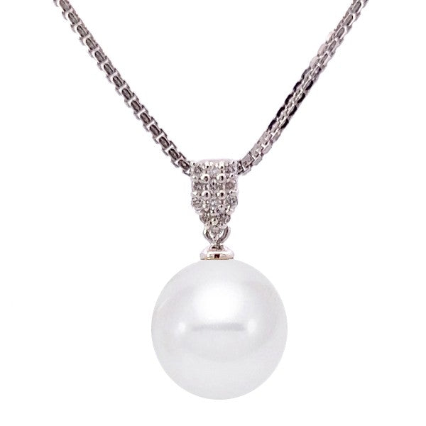 18K White Gold South Sea Pearl Necklace