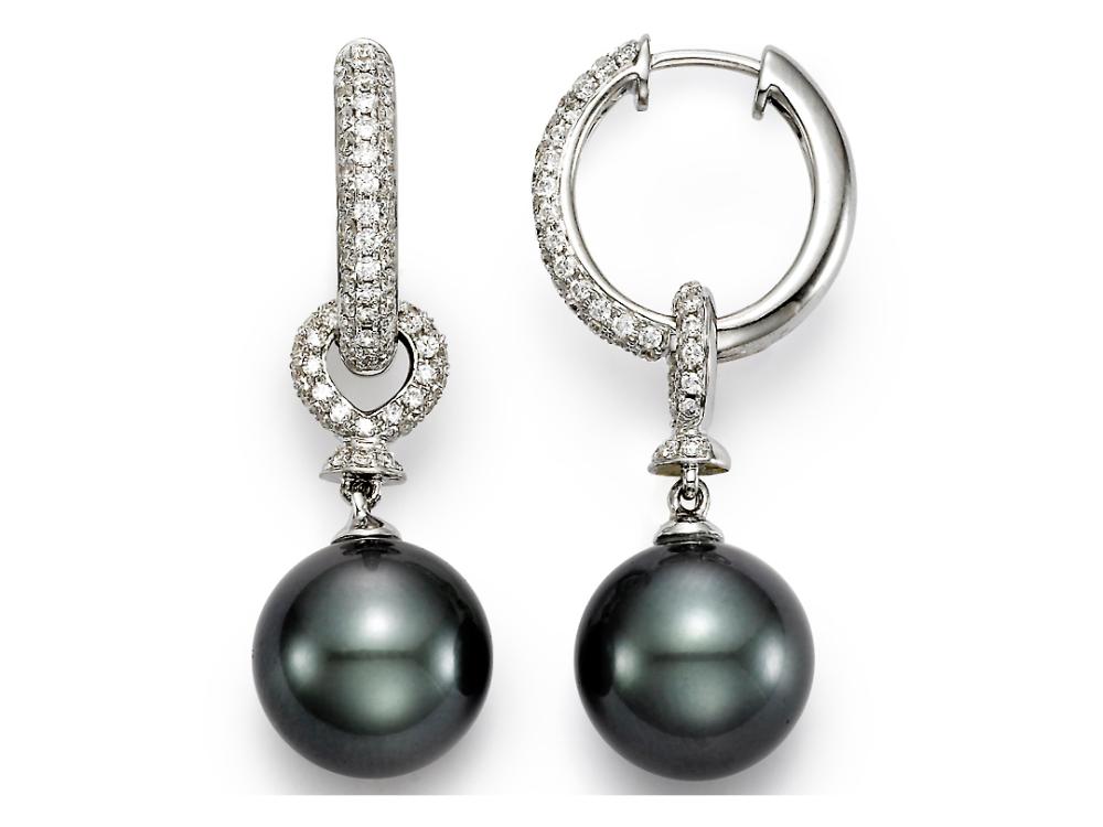 Nova Pearl and Diamond Earrings