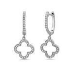 Load image into Gallery viewer, Diamond Clover Earrings