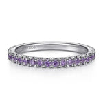 Load image into Gallery viewer, Amethyst Stackable Ring
