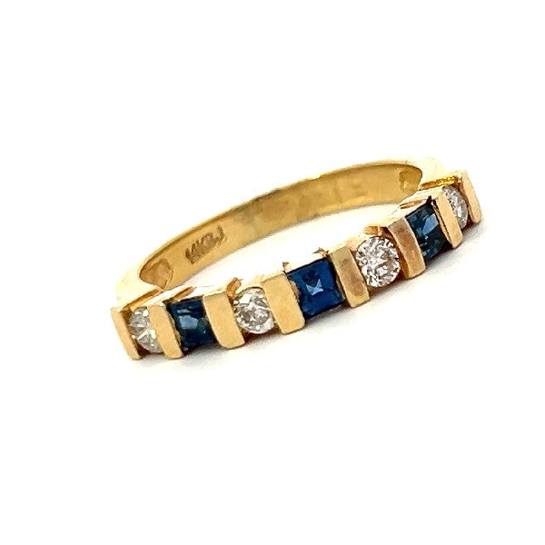 Sapphire and Diamond Band