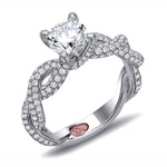 Load image into Gallery viewer, Diamond Pave Twist Engagement Ring - Final Sale