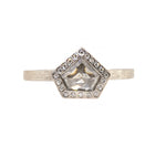 Load image into Gallery viewer, Palladium Rose Cut Natural Diamond Ring
