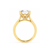 14K Yellow Gold Diamond Solitaire Engagement Ring