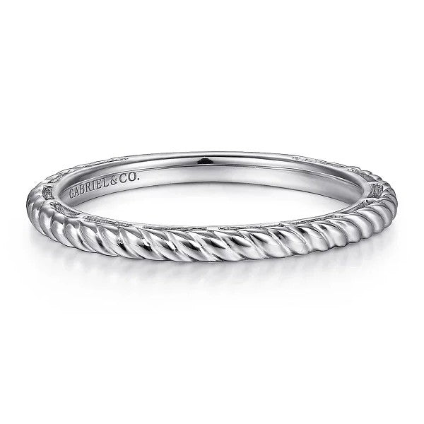 Twisted Rope Stackable Ring