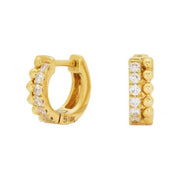 SETHI COUTURE 18K Yellow Gold Tiia Diamond Huggies