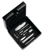 Load image into Gallery viewer, Savile Row Leather Jewelry Box with Grooming Set
