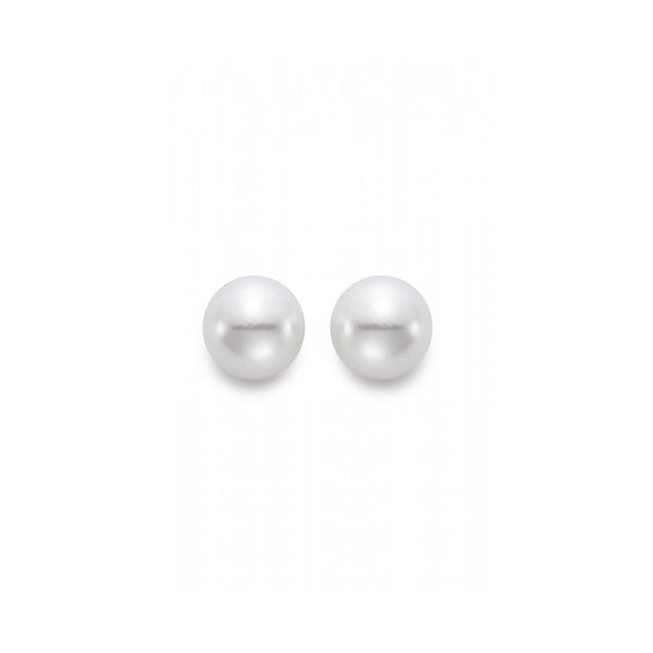 10-10.5mm Freshwater Pearl Earrings in 14K White Gold