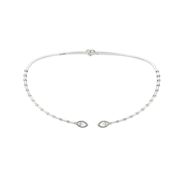 CASATO 18K White Gold Collier Diamonds Necklace