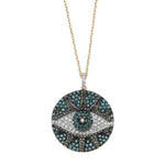 Load image into Gallery viewer, Eye Light Mulit-Colored Diamond Necklace
