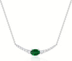 Load image into Gallery viewer, Emerald And Diamond Necklace
