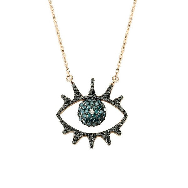 Eye Light Open Multi-Diamond Necklace