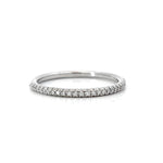 Load image into Gallery viewer, 14K White Gold Diamond Wedding Band ESTATE
