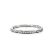 14K White Gold Diamond Wedding Band ESTATE