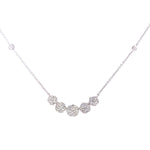 Load image into Gallery viewer, Diamond Cluster Necklace