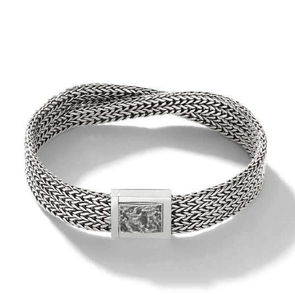 Reticulated Double Row Bracelet
