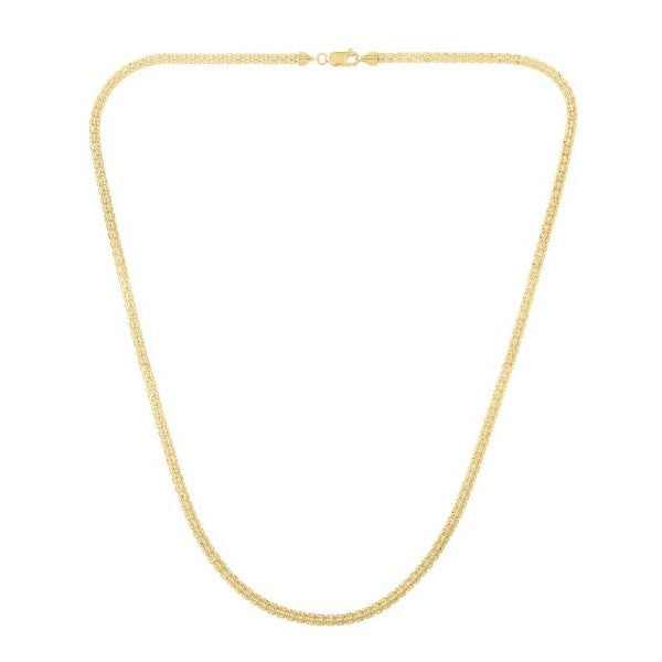 14K 3.3mm Fancy Ice Chain