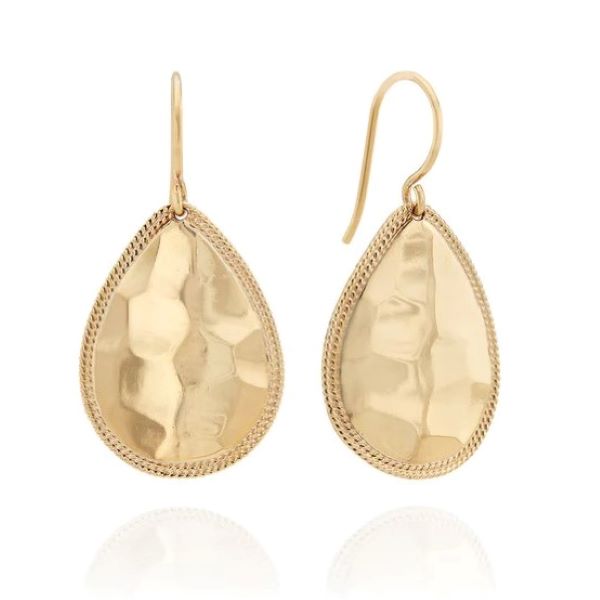 ANNA BECK Hammered Teardrop Earrings