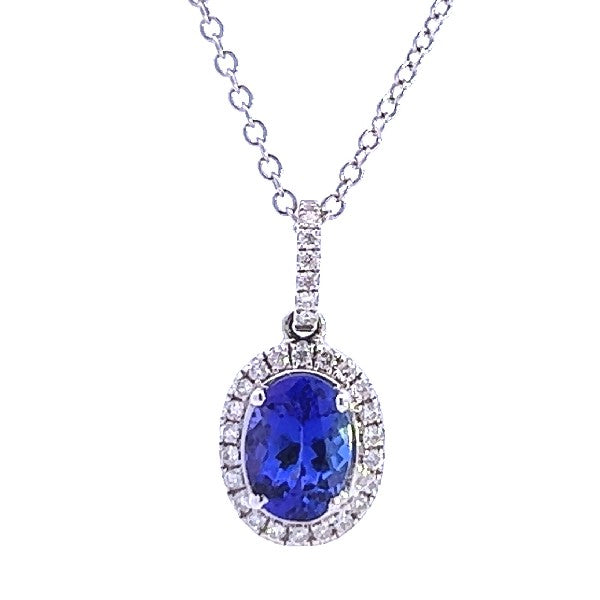 Tanzanite and Diamond Pendant