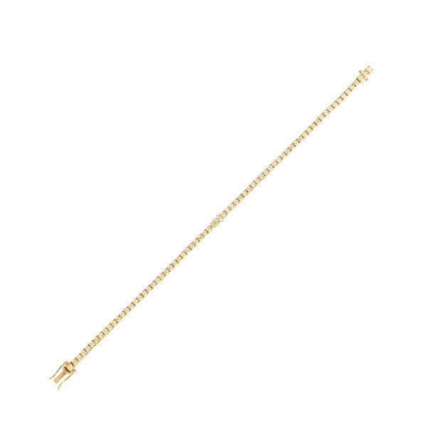 18K Yellow Gold Yellow Diamond Tennis Bracelet