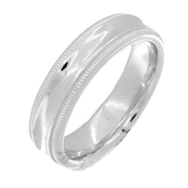 Men's Silver Wedding Band