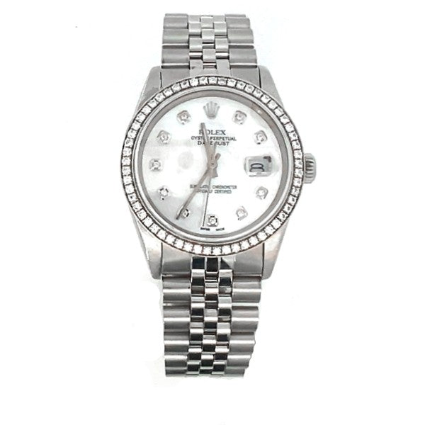 Pre-Owned ROLEX DateJust 36mm Diamond Bezel Model 16014