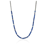 Load image into Gallery viewer, Men&#39;s Heishi Lapis lazuli Beaded Necklace

