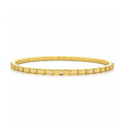 DEMEGLIO 18K Yellow Gold Extensible Diamond Station Bracelet