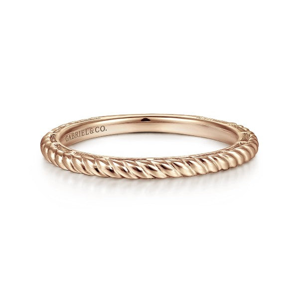 Twisted Rope Stackable Ring