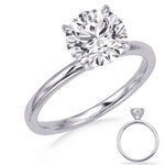 Load image into Gallery viewer, Diamond Solitaire Engagement Ring
