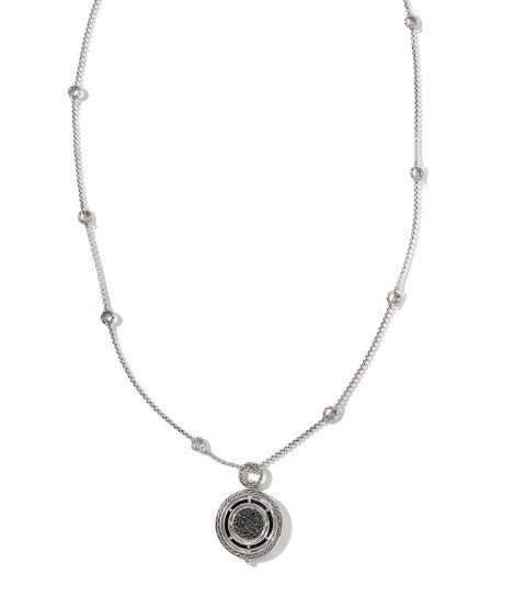 Dot Moon Door Black Sapphire Necklace - Limited Edition