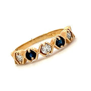 Sapphire and Diamond Ring