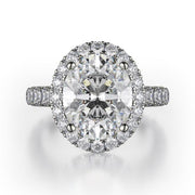 MICHAEL M Europa Halo Engagement Ring
