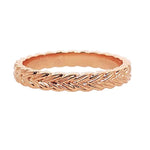 Load image into Gallery viewer, SETHI COUTURE 18K Rose Gold Braid Band
