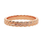 Load image into Gallery viewer, SETHI COUTURE 18K Rose Gold Braid Band