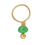 Load image into Gallery viewer, Emerald Faceted Rondelle Gemstone
