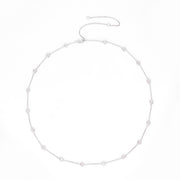 Diamond Bezel Station Necklace