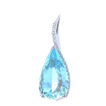 Load image into Gallery viewer, Aquamarine and Diamond Pendant