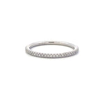 Load image into Gallery viewer, 18K White Gold Diamond Wedding Eternity Band 0.21cttw