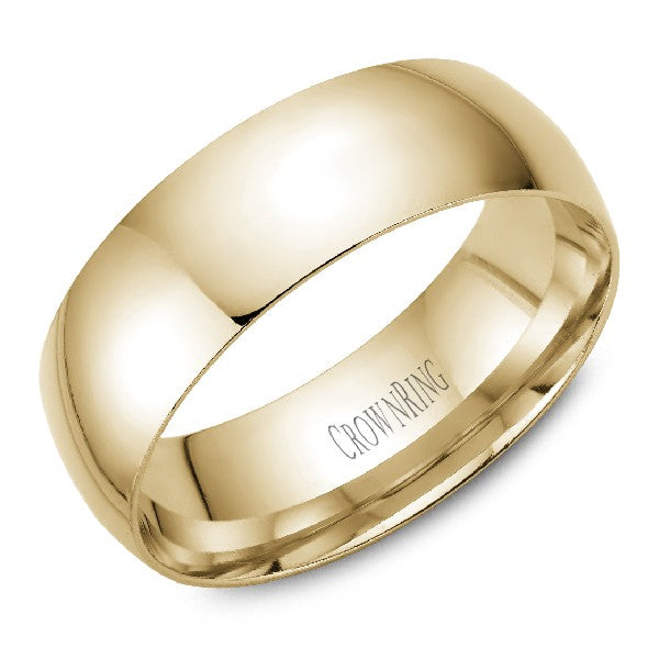 Ladies Traditional 7mm Heavy Dome Wedding Band