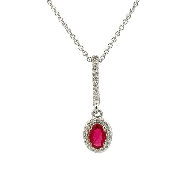 Ruby and Diamond Pendant