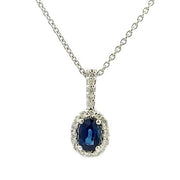 Saphhire and Diamond Pendant