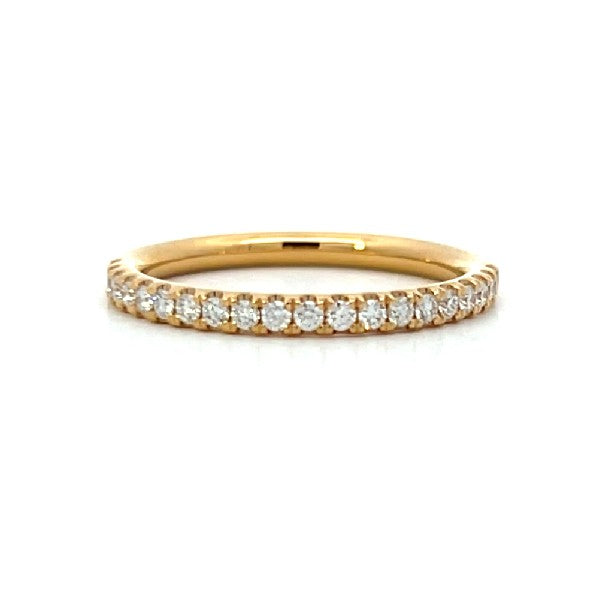 18K Yellow Gold Diamond Wedding or Anniversary Band 0.25cttw