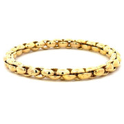 Stretchable 18K Yellow Gold Link Bracelet