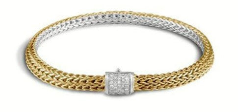 Classic Chain Reversible Icon Diamond Bracelet