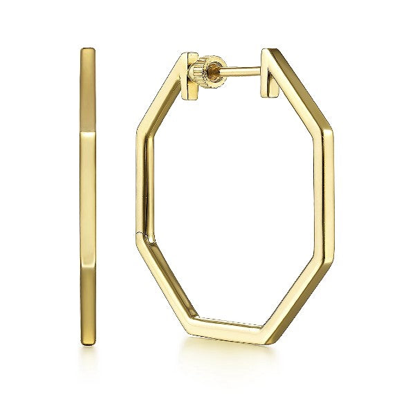 Geometric Classic Hoop Earrings