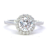 Diamond Halo Engagement Ring