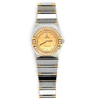 Load image into Gallery viewer, Pre-Owned Omega Constellation Half Bar 18K Gold Diamonds Steel 23mm Quartz Ladies' Watch